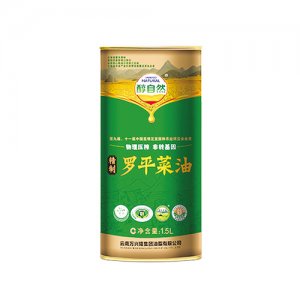 醇自然菜籽油四級(jí)1.5L鐵罐裝