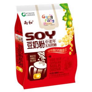 雨和中老年無糖豆奶粉袋裝600g
