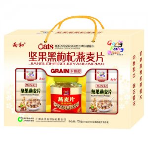 雨和堅(jiān)果黑枸杞燕麥片禮盒