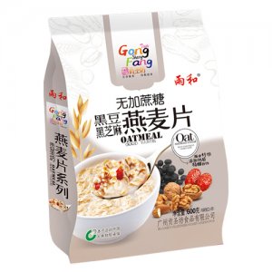 雨和無糖黑豆黑芝麻燕麥片袋裝600g