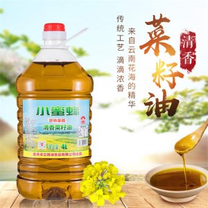 小蜜蜂三級(jí)清香菜籽油4L