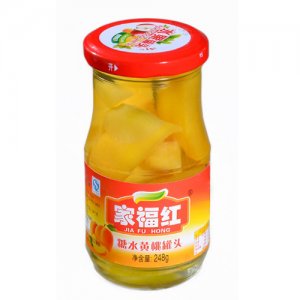 家福紅黃桃罐頭