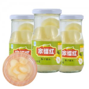 家福紅水果罐頭梨子罐頭