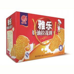 雅樂奶油拉花餅干1.6kg箱裝
