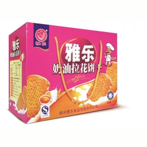 雅樂奶油拉花餅干1kg箱裝