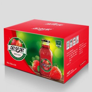 金蘋果草莓飲料箱裝