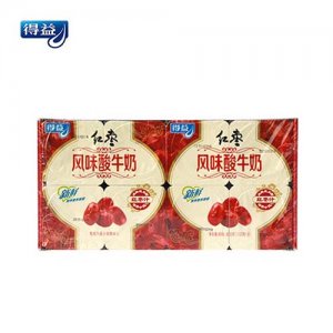 得益八連杯風(fēng)味酸牛奶紅棗味盒裝