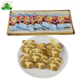 德寶熊貓曲奇巧克力奶香餅干散裝