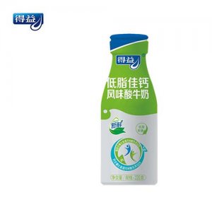 得益低脂佳鈣風(fēng)味酸牛奶220gc
