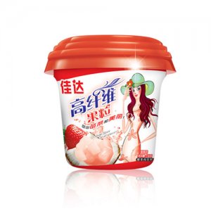 佳達(dá)高纖維果粒杯草莓味