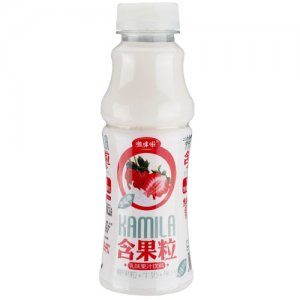 咖咪啦含果粒草莓味350ml