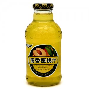 金蘋果清香蜜桃汁飲料