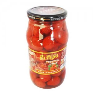 古香園糖水草莓水果罐頭