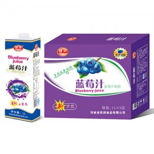 恬潤藍(lán)莓汁紙盒裝