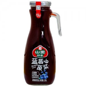 百芝源玻璃瓶藍莓汁1