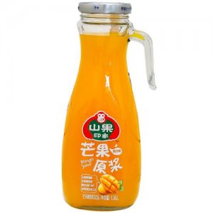 百芝源玻璃瓶芒果汁