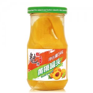 魁牌糖水黃桃罐頭246g