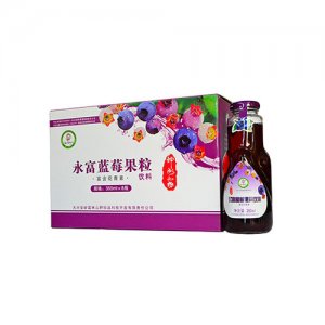 永富野生藍(lán)莓果粒飲料