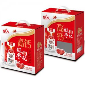 皇人高鈣紅棗枸杞牛奶飲品250mlx12盒