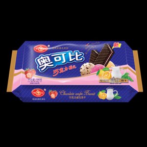 華江奧可比巧克力草莓味威化餅干180g