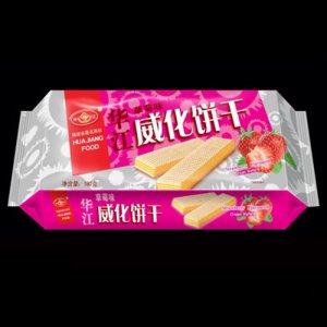 華江草莓味威化餅干180g