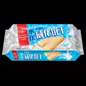 華江牛奶味威化餅干180g