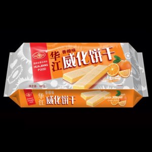 華江香橙味威化餅干180g