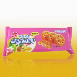 愛比卡水晶之戀果醬夾心餅干水蜜桃味62克