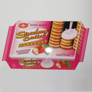 華江純草莓醬夾心餅干168g