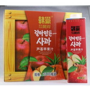 韓巢蘆薈蘋果汁飲料1L