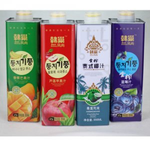 韓巢果汁飲料組合鐵盒956ml