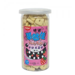 麥卡士果然佳牛奶草莓味餅干