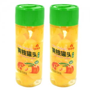 旺多多冰糖黃桃罐頭528g