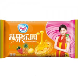 藍精靈蔬果樂園菠蘿果醬夾心餅干