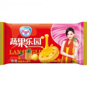 藍精靈蔬果樂園草莓果醬夾心餅干