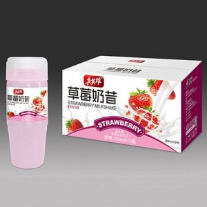 真英雄草莓奶昔430mlx15