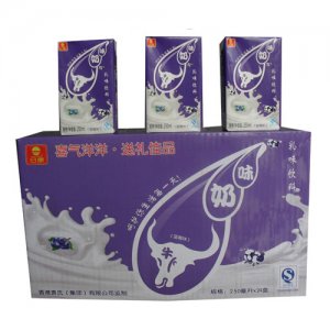 日康牛奶味乳味飲料(藍莓)250ml