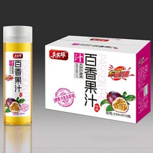 真英雄百香果汁430mlx15