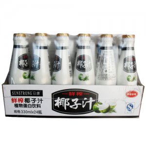 日康植物蛋白鮮榨椰子汁330ml