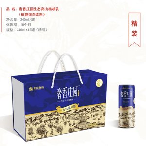 奢香莊園核桃乳240m×l12罐（精裝藍(lán)）