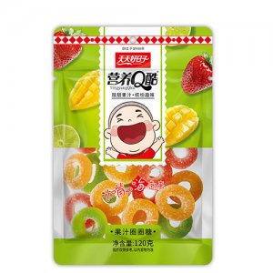 天天好日子營養(yǎng)Q酷果汁圈圈糖120克
