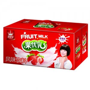 君德寶草莓味果優(yōu)乳風(fēng)味飲料箱裝