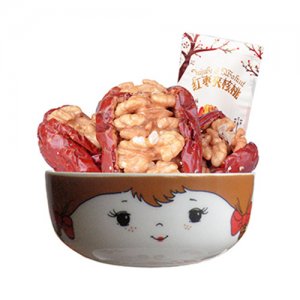 送福麻雀紅棗夾核桃仁