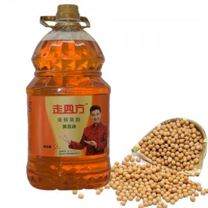 走四方非轉(zhuǎn)基因三級(jí)黃豆油5L