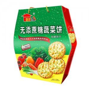 好家族無添蔗糖蔬菜餅干1018g