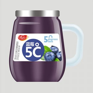 真心藍(lán)莓5℃果汁帶把瓶330ml