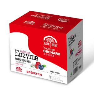 玉川果園樂扣杯益生菌混合莓+椰果汁飲料1.5Lx6瓶