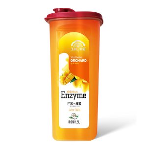 玉川果園樂(lè)扣杯益生菌芒果+椰果汁飲料1.5L