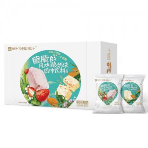 蒙牛脆脆的風(fēng)味酸奶塊巴旦木草莓味固體飲料袋4g×10袋