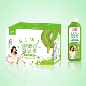 中奧飲品泥猴桃果肉多泥猴桃汁飲料500mlx15瓶